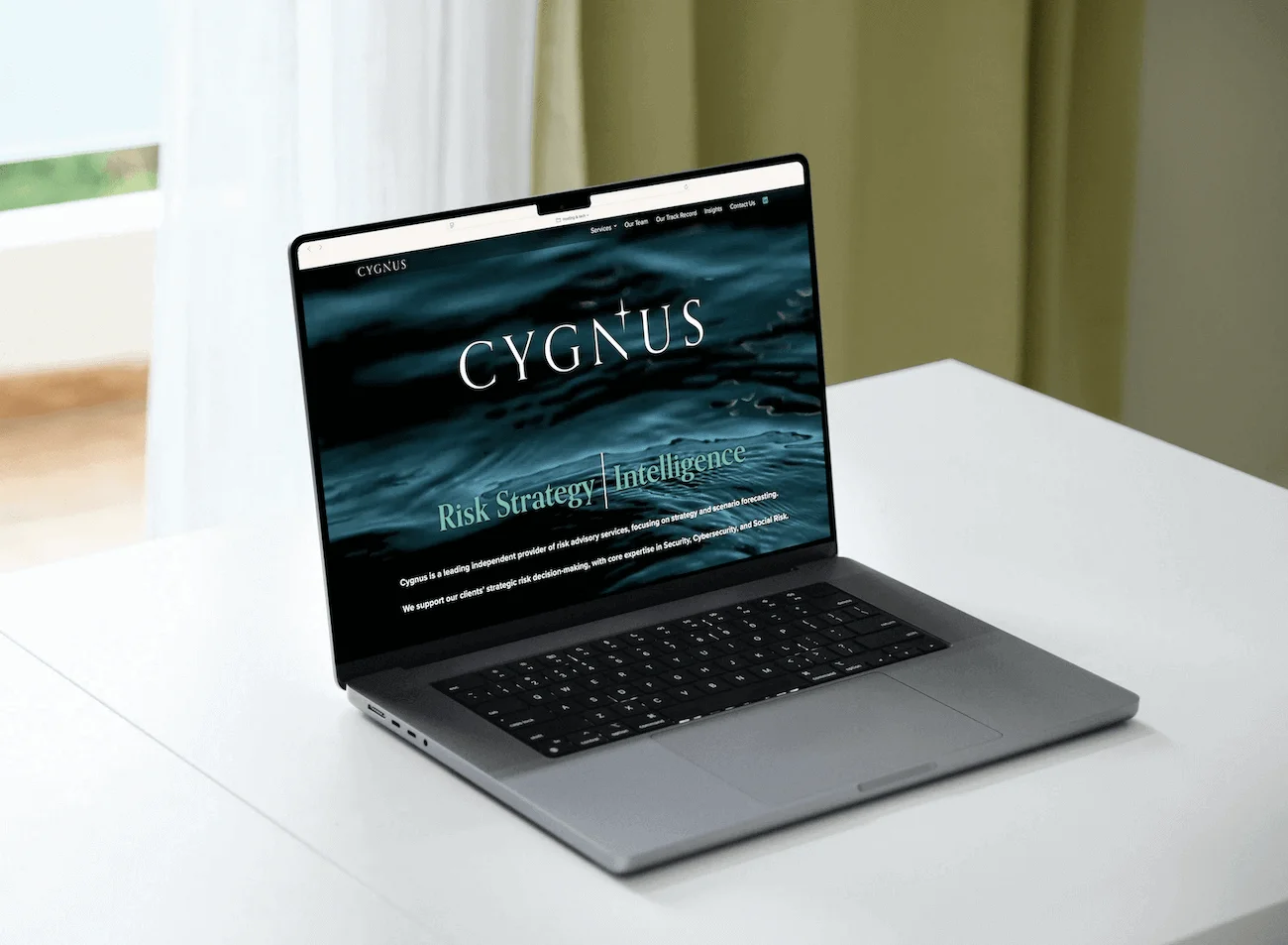 An image of the Website Overhaul work for Cygnus Resilience